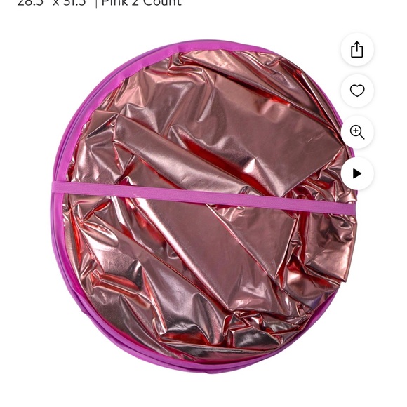 Pink Color Twist Car Windshield Sun Shade, Size 28.5" × 31.5" | Pink 2 Count - Picture 4 of 7